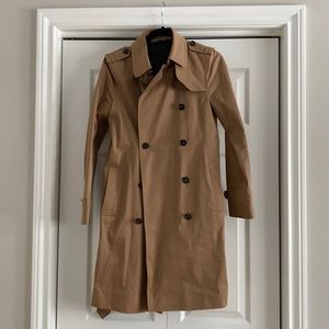 Massimo Dutti Classic 100% Cotton Trench Coat (Size S)